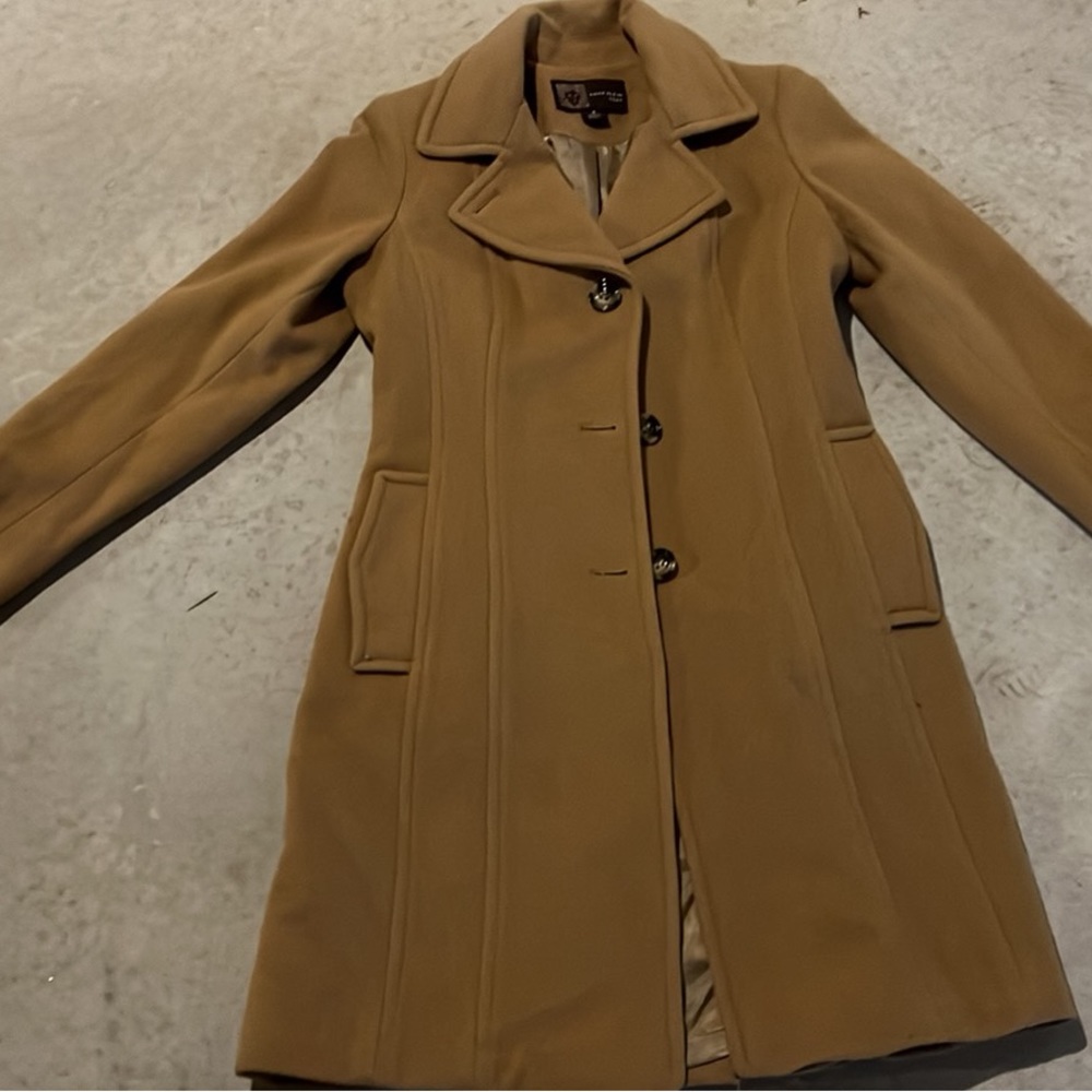 Brand new, tan peacoat